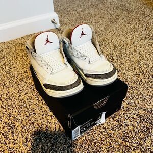 Jordan 3 Retro - White cement reimagined- size 10c